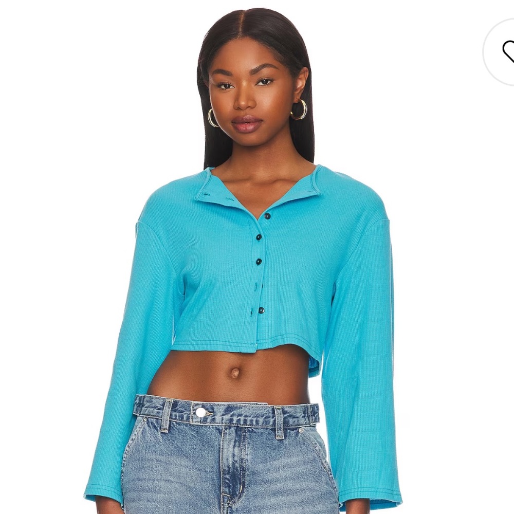 NWOT ALL THE WAYS BUTTON DOWN TOP/CARDIGAN